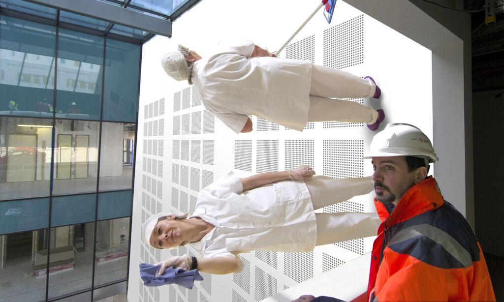Marc Vernier,1% artistique Hôpital Robert Boulin, Libourne